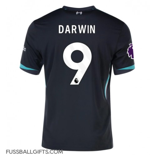 Liverpool Darwin Nunez #9 Fußballbekleidung Auswärtstrikot 2024-25 Kurzarm